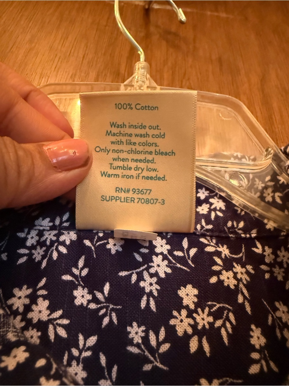 Boys Short-Sleeve Navy Floral Button-Down Shirt - Picture 5 of 5
